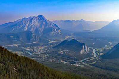 Town of Banff from Mt. Sulphur
